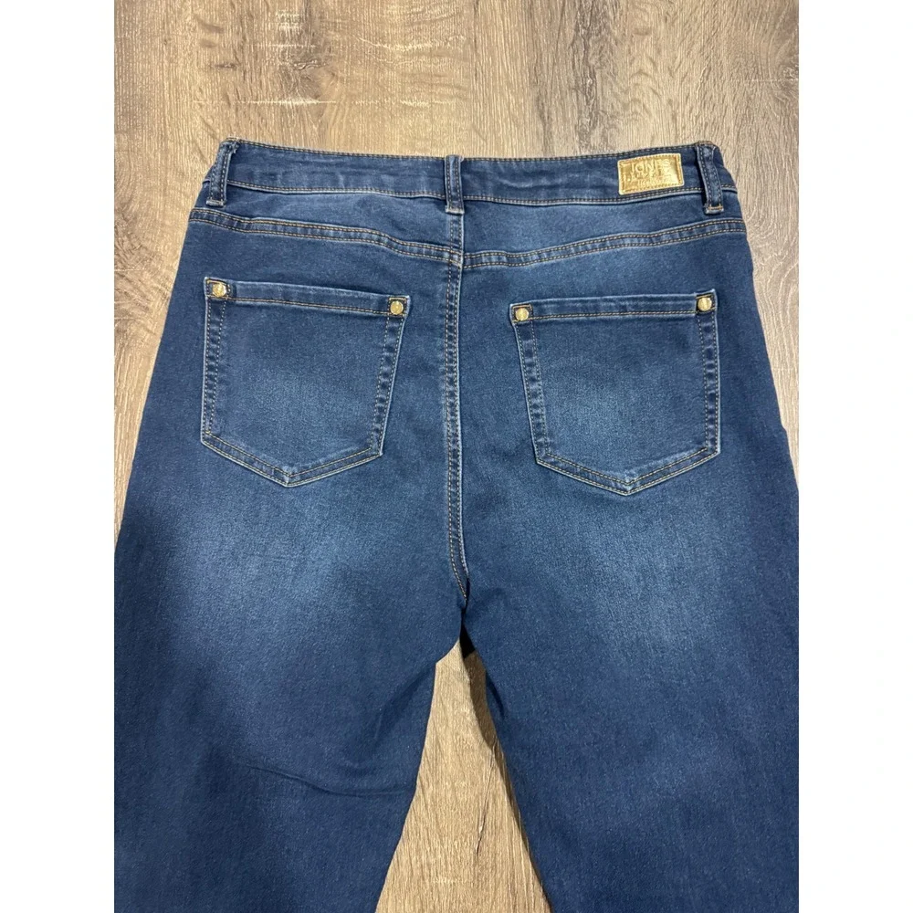 Jones New York Signature Lexington Straight Jeans Blue Dark Wash JPMS9DP253 Sz 6 - Picture 11 of 13